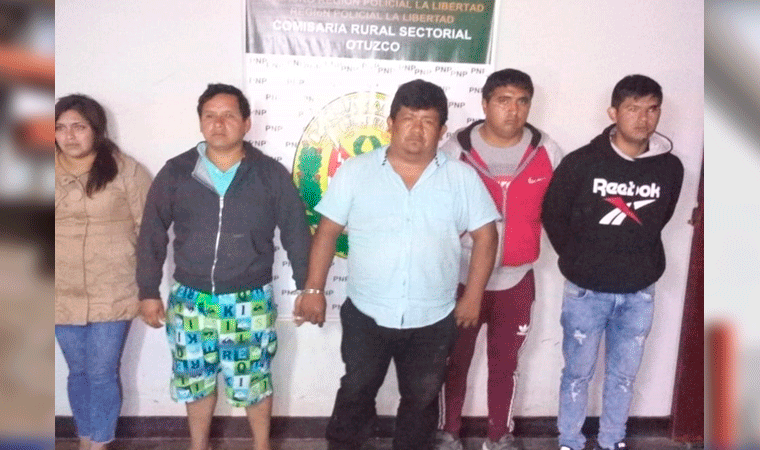 Desarticulan banda de extorsionadores que amenazaban a ingeniero de obra pública en Otuzco