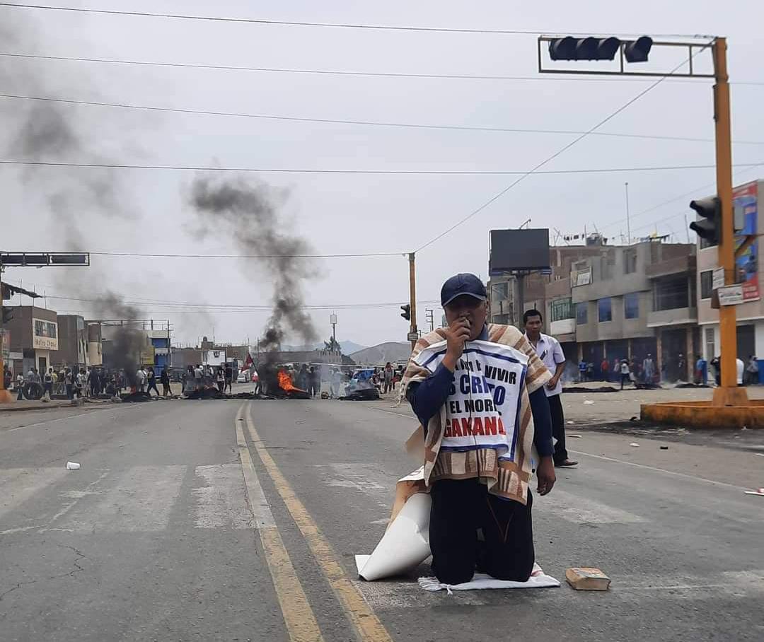 Virú: vuelven a bloquear Panamericana Norte para exigir adelanto de elecciones