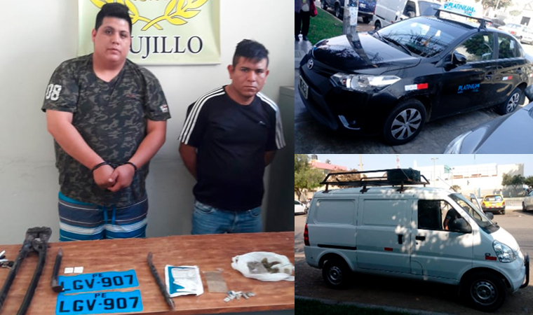 Trujillo: atrapan a presuntos robacasas con patas de cabra y placas imantadas