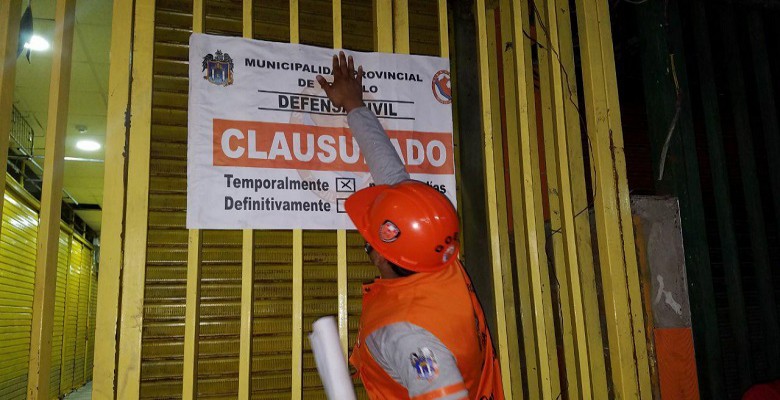 Trujillo: clausuran tres locales por no contar con certificado de Defensa Civil