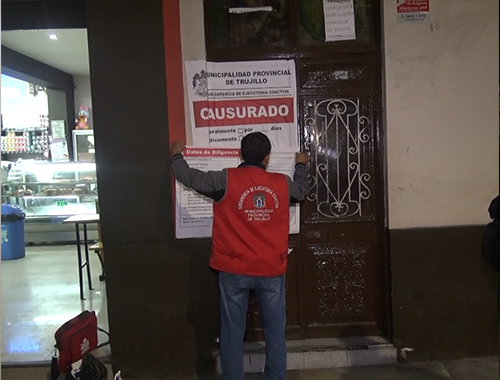 Municipio cierra dos locales nocturnos y salsotecas en el centro de Trujillo