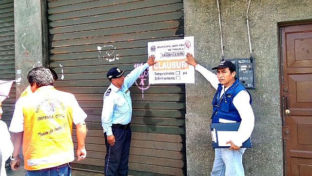 Municipio de Trujillo clausura siete negocios por falta de seguridad
