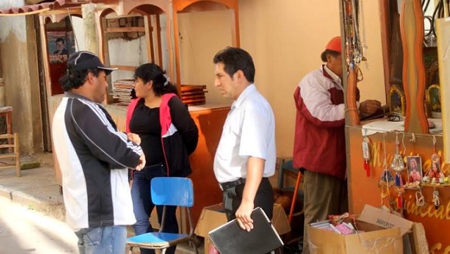 Otuzco: vendedores informales son retirados del perímetro de la plaza de armas