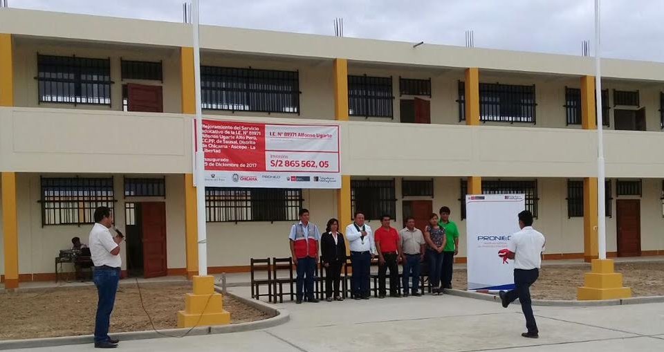 Más de 160 escolares beneficiados con nuevas instalaciones de colegio en Chicama  