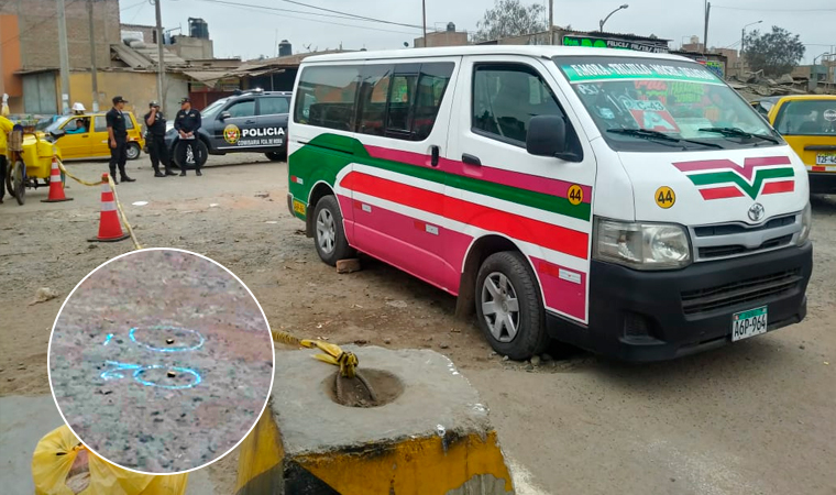 Trujillo: sicario finge ser pasajero y asesina a conductor de combi en La Hermelinda