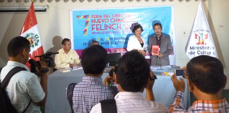 Feria de Libro de Nuevo Chimbote 2014 fue presentada en Trujillo