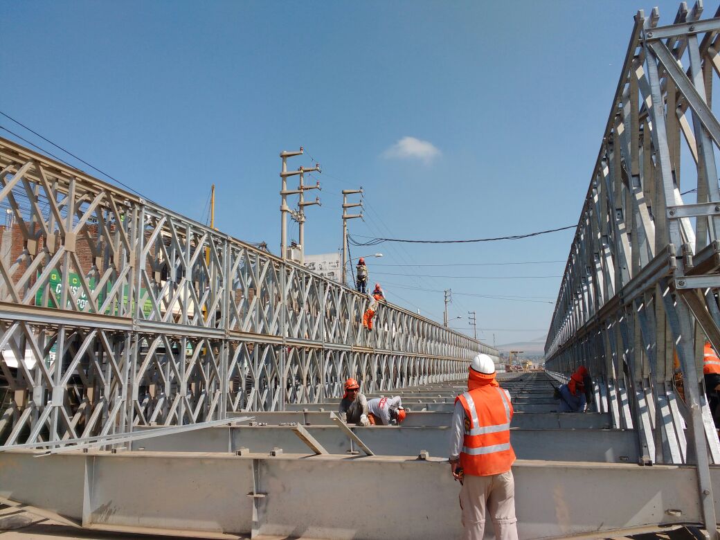 Instalación de puente Virú está a un 70 %