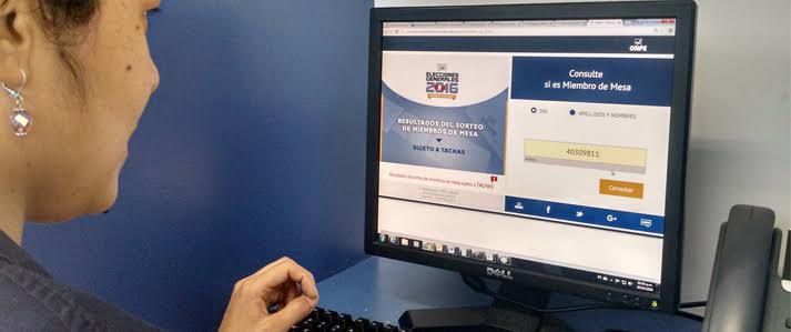 ONPE publica en sus sedes e internet la lista de miembros de mesa