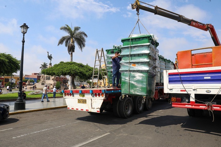 Trujillo: 90 contenedores para depósito de basura serán instalados en puntos críticos de la ciudad 