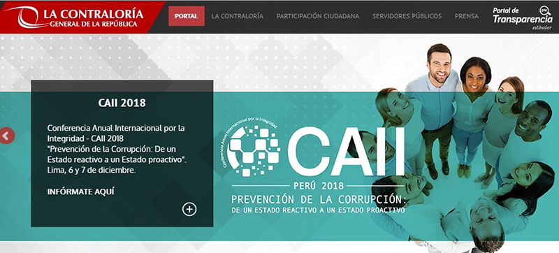 Contraloría realizará Conferencia Anual Internacional por la Integridad – CAII 2018