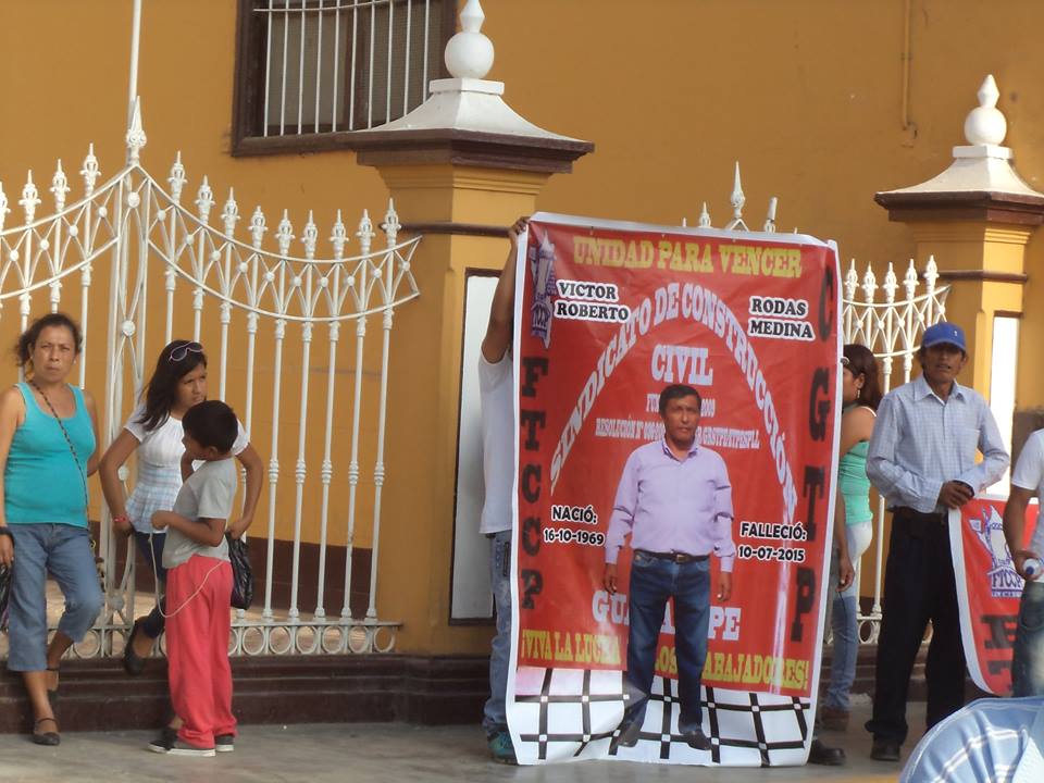 CGTP: Existiría móvil político tras asesinato de dirigente en Guadalupe