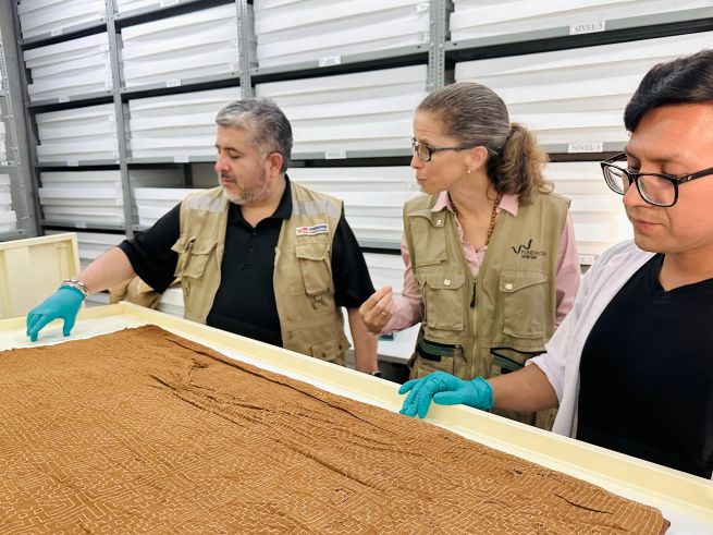 Ministro de Cultura realizó visita de trabajo al Complejo Arqueológico El Brujo en la región La Libertad