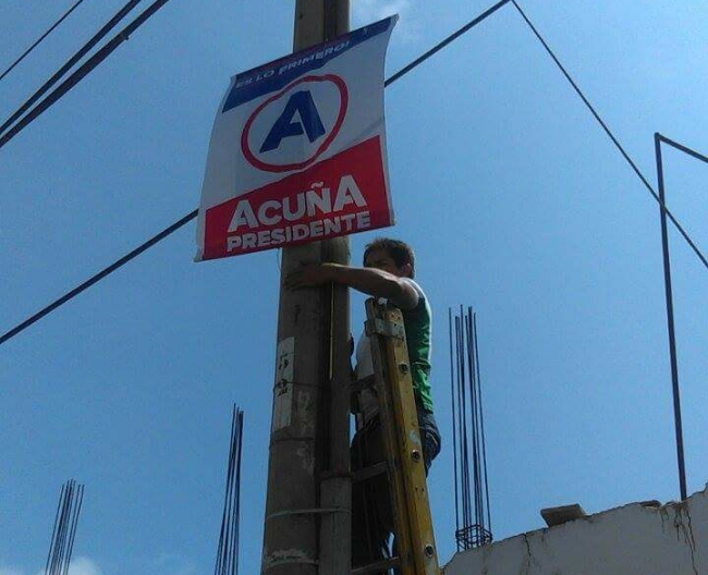 Municipalidad de Trujillo retira propaganda política