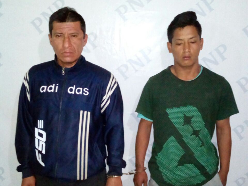 Dos sujetos detenidos por robar autopartes en Víctor Larco