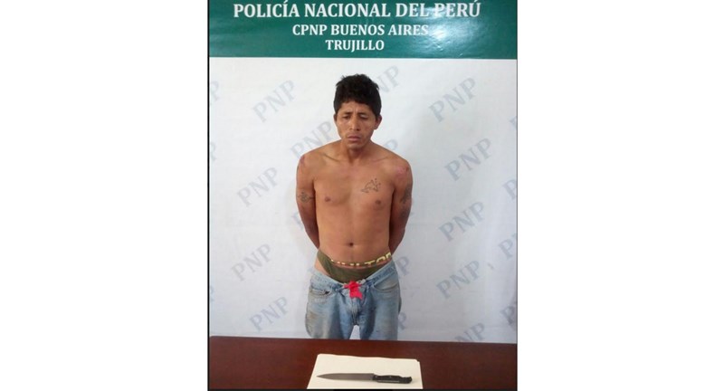 Sujeto fue dejado en libertad y fue atrapado nuevamente robando en Trujillo
