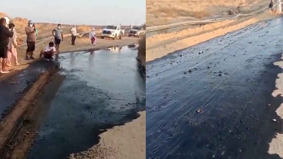 Denuncian nuevo derrame de petróleo en Talara