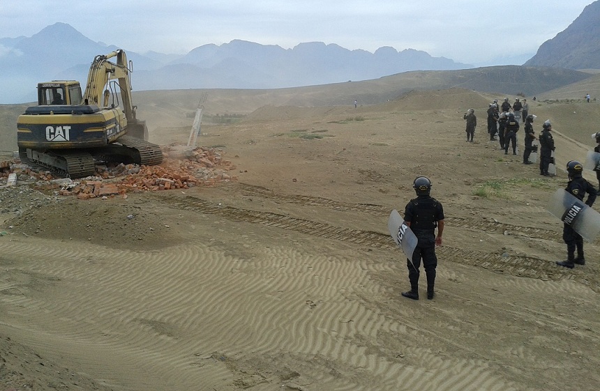 Desalojan a invasores de tierras de Chavimochic en Laredo y El Milagro