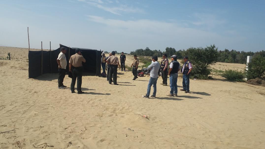 Huanchaco: personal de Chavimochic desalojó a invasores de sector El Tablazo