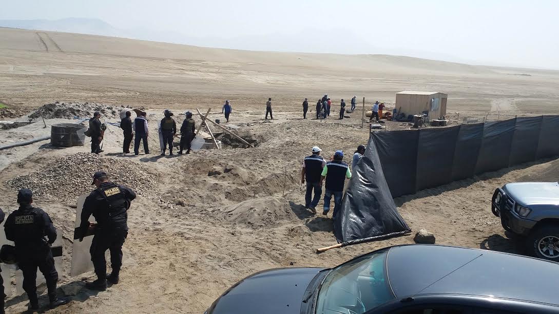 Huanchaco: desalojan a invasores de tierras de Chavimochic de sector El Tablazo