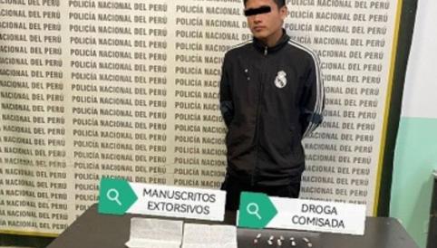 Cae delincuente cuando dejaba manuscritos extorsivos en viviendas de Virú