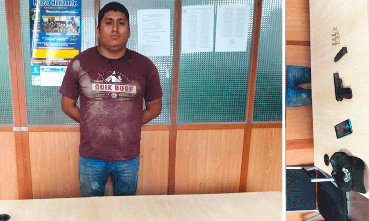 Casa Grande: Sujeto es detenido con pistola luego de persecución  