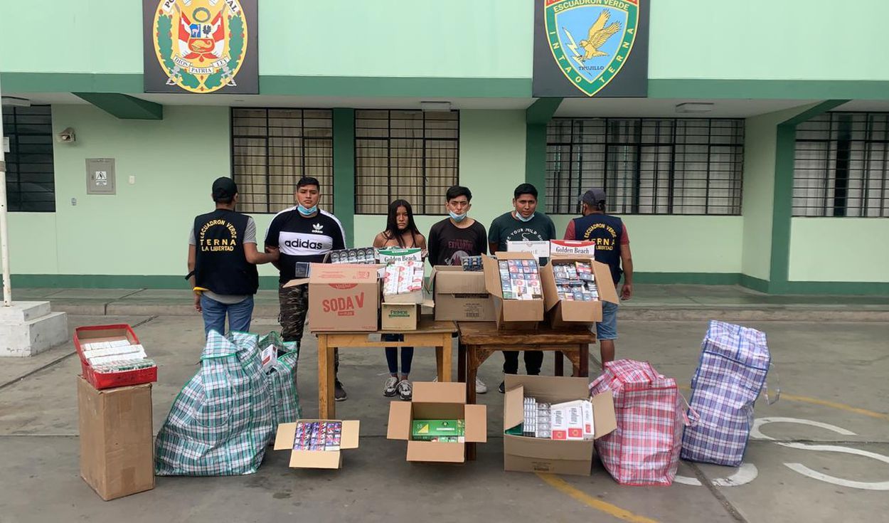 Policía incauta millares de cajetillas de cigarro y detiene a 4 personas