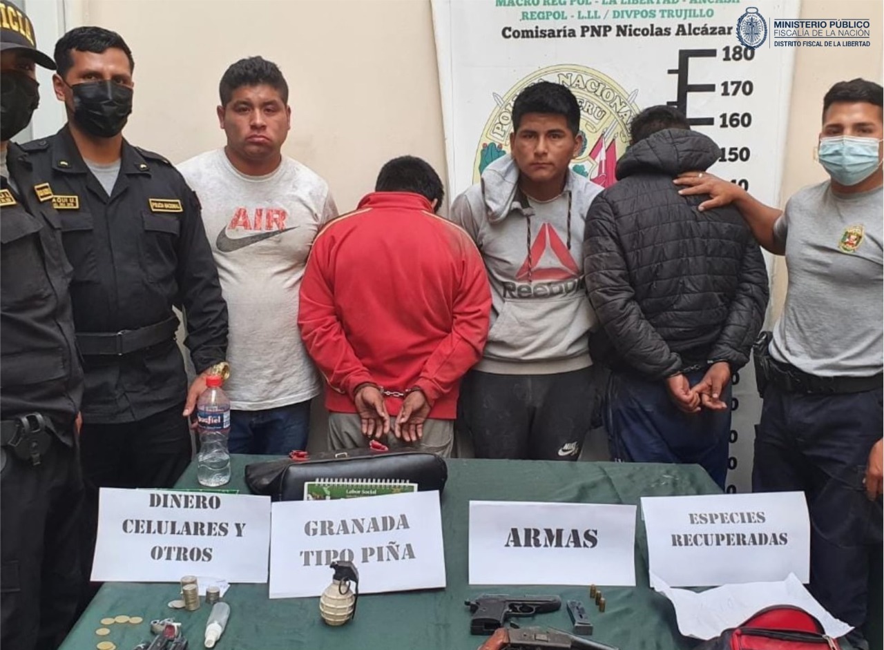 Trujillo: menores son internados por infringir a la ley al cometer robo agravado