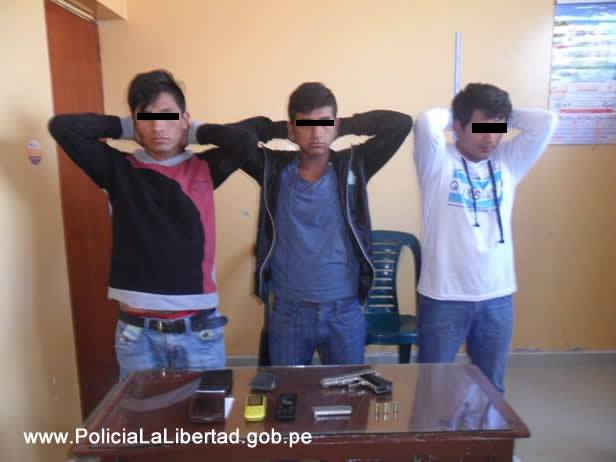 Guadalupe: Detienen a 3 sujetos acusados de tenencia ilegal de armas