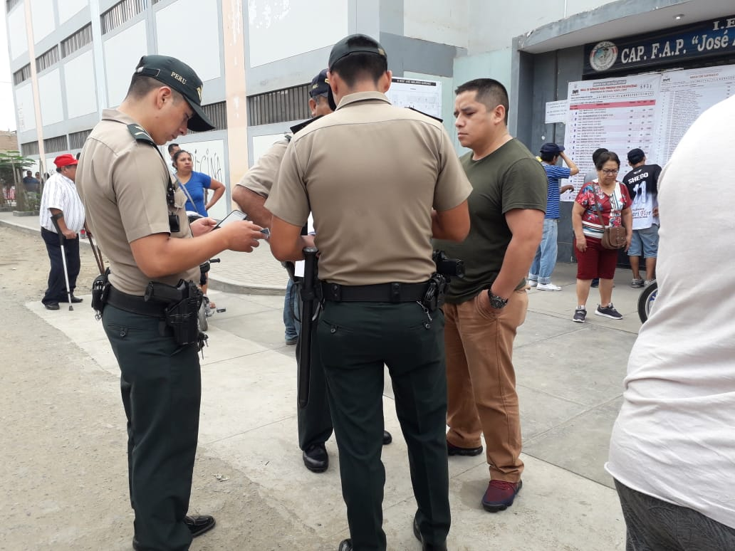 Detienen a 140 requisitoriados durante Elecciones Congresales en La Libertad