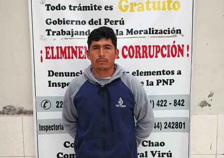 Detienen a requisitoriado por violar a una menor en Chao