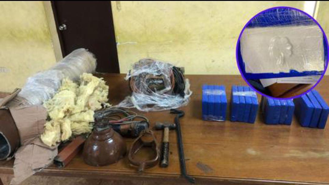 Sujetos trasladaban 15 kilos de droga dentro de balón de oxígeno