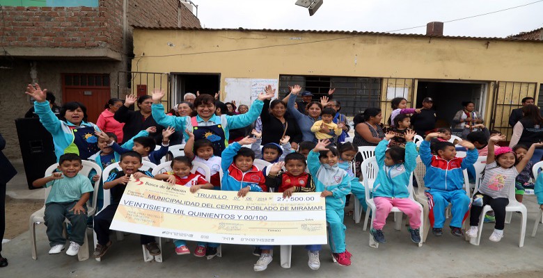 Moche: comuna provincial entrega más de 27 mil soles a centro poblado Miramar