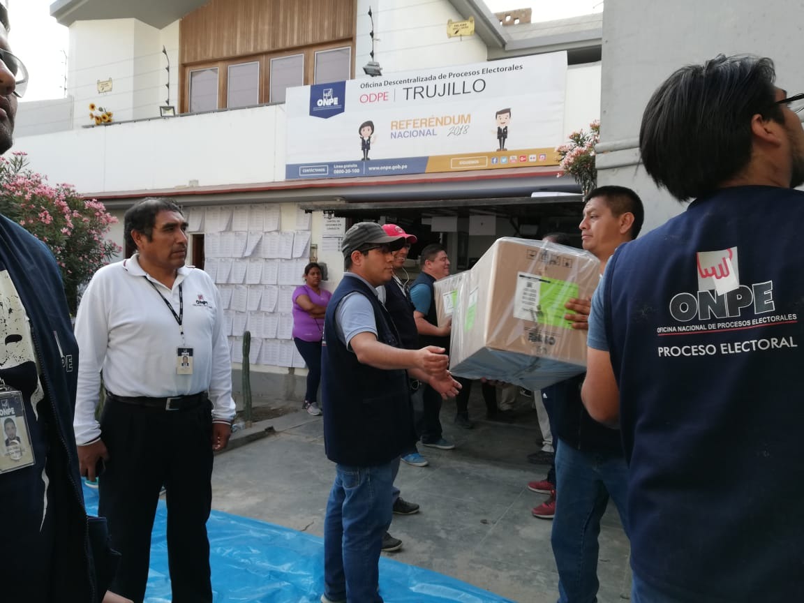 La Libertad: a partir del viernes comienza despliegue de material electoral por Referéndum