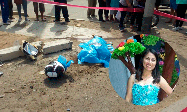 Joven docente muere después que camioneta choque contra su moto en Moche