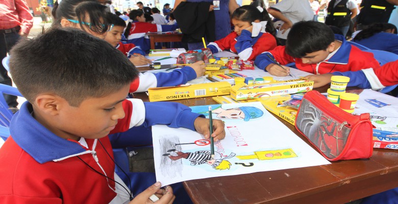 Trujillo: Municipalidad organizó concurso escolar de dibujo sobre educación vial