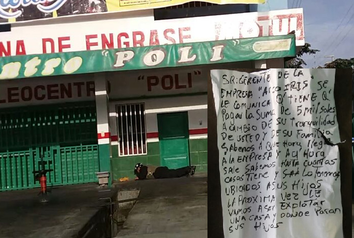 El Porvenir: sicarios envían explosivo a empresario, pero confunden dirección