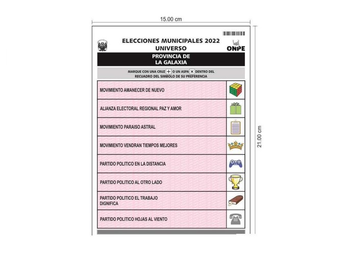 Elecciones 2022: así será el diseño de las cédulas de sufragio 
