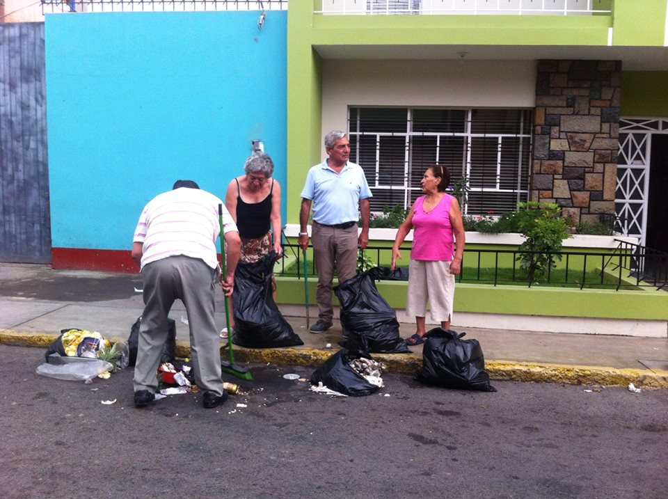 Alcalde de Trujillo apoyó en domingo en la jornada de limpieza de la ciudad
