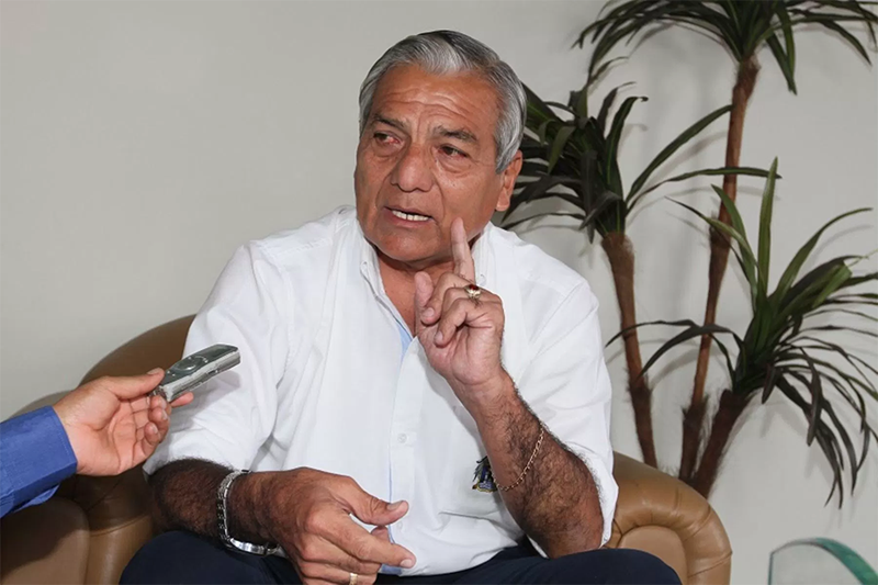 Elidio Espinoza confirma que su movimiento presentará candidato en elecciones 2018