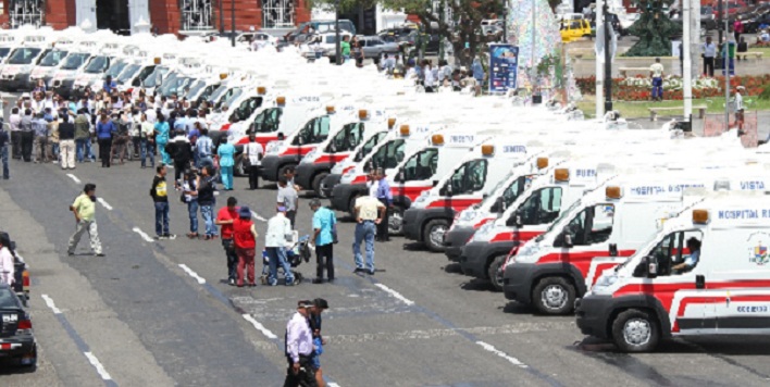   Gobierno regional entregó 33 ambulancias para diferentes poblados de La Libertad