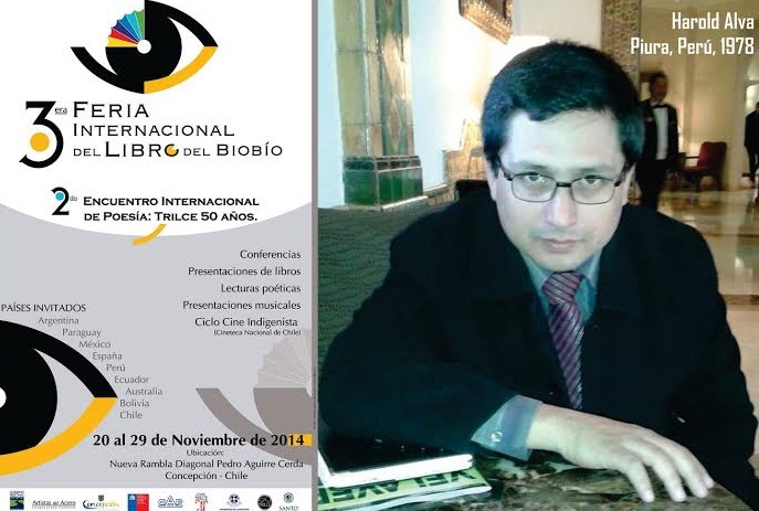 Poeta peruano Harold Alva cumplirá compromisos literarios en Chile