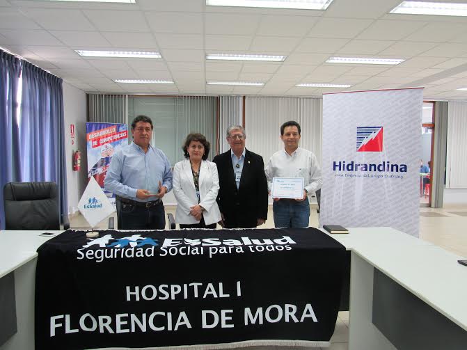 Reconocen a Hidrandina por buenas prácticas de vida saludable