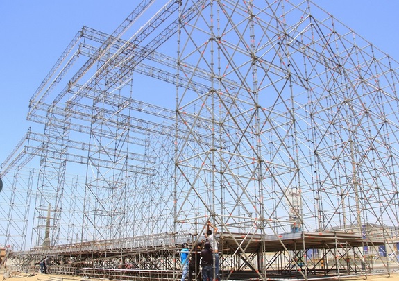 Va quedando listo la explanada de Huanchaco donde Papa Francisco celebrará misa