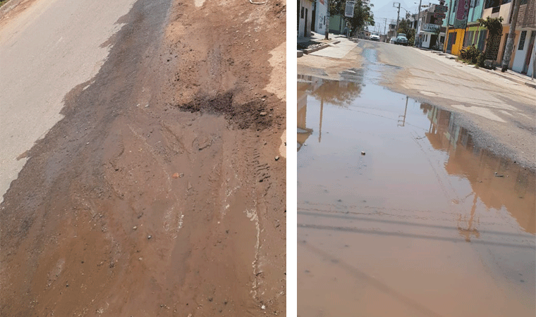 Colapso de tuberías genera aniegos en calles de El Porvenir y Alto Trujillo