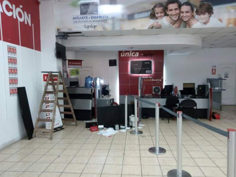 Roban 190 000 soles de agencia bancaria en pleno centro histórico de Trujillo