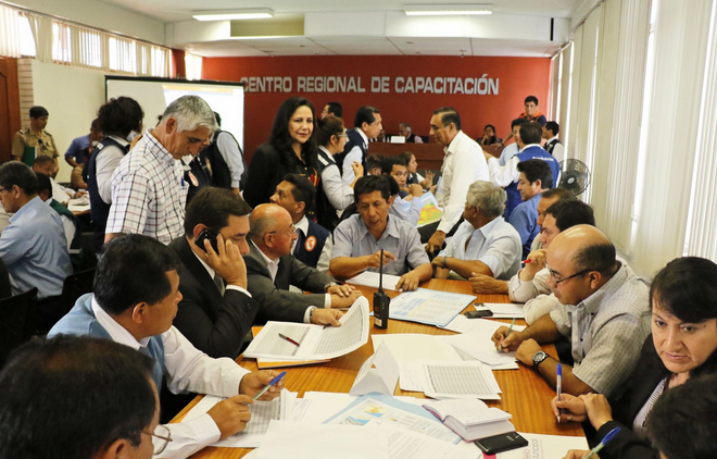 La Libertad: autoridades regionales participaron de simulacro de inundación