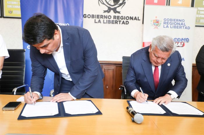 La MPT y gobierno regional La Libertad firman convenio para inversión de S/ 600 millones en Trujillo
