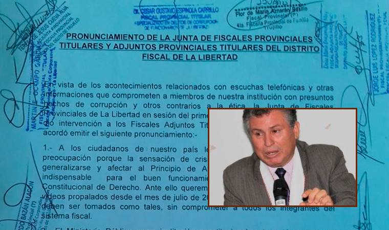 Fiscales de La Libertad piden a Pedro Chávarry dejar el cargo provisionalmente en aras de la transparencia