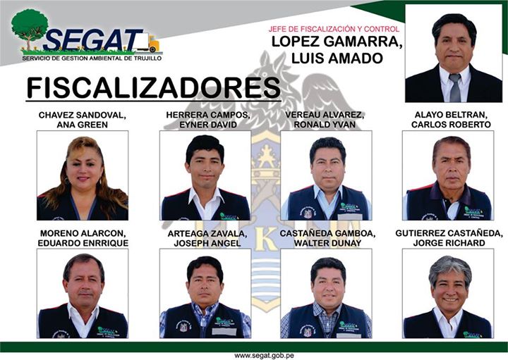 Grupo de fiscalizadores de Segat-Trujillo vigilan cumplimiento de normas ambientales 