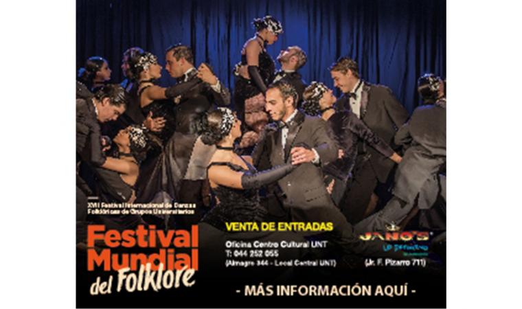 Este 26 de agosto inicia el XVII Festival Mundial del Folclore en Trujillo
